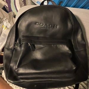 Coach leather backpack